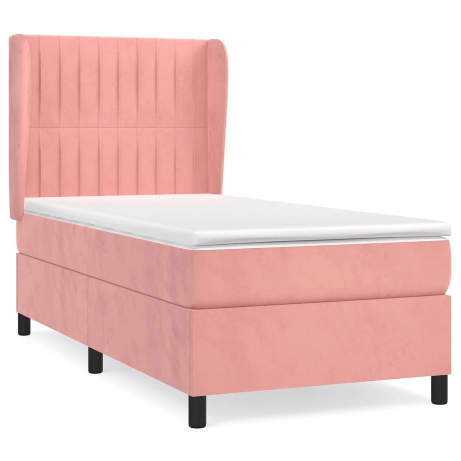 vidaXL Boxspringbett mit Matratze Rosa 100x200 cm Samt1469378 vidaXL Boxspringbett mit Matratze Rosa 100x200 cm Samt1469378 von VIDAXL
