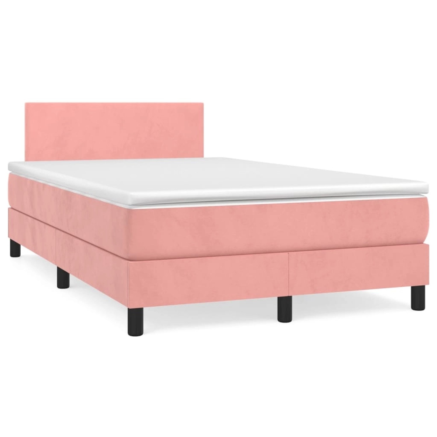 vidaXL Boxspringbett mit Matratze Rosa 120x200 cm Samt1389856 vidaXL Boxspringbett mit Matratze Rosa 120x200 cm Samt1389856 von VIDAXL