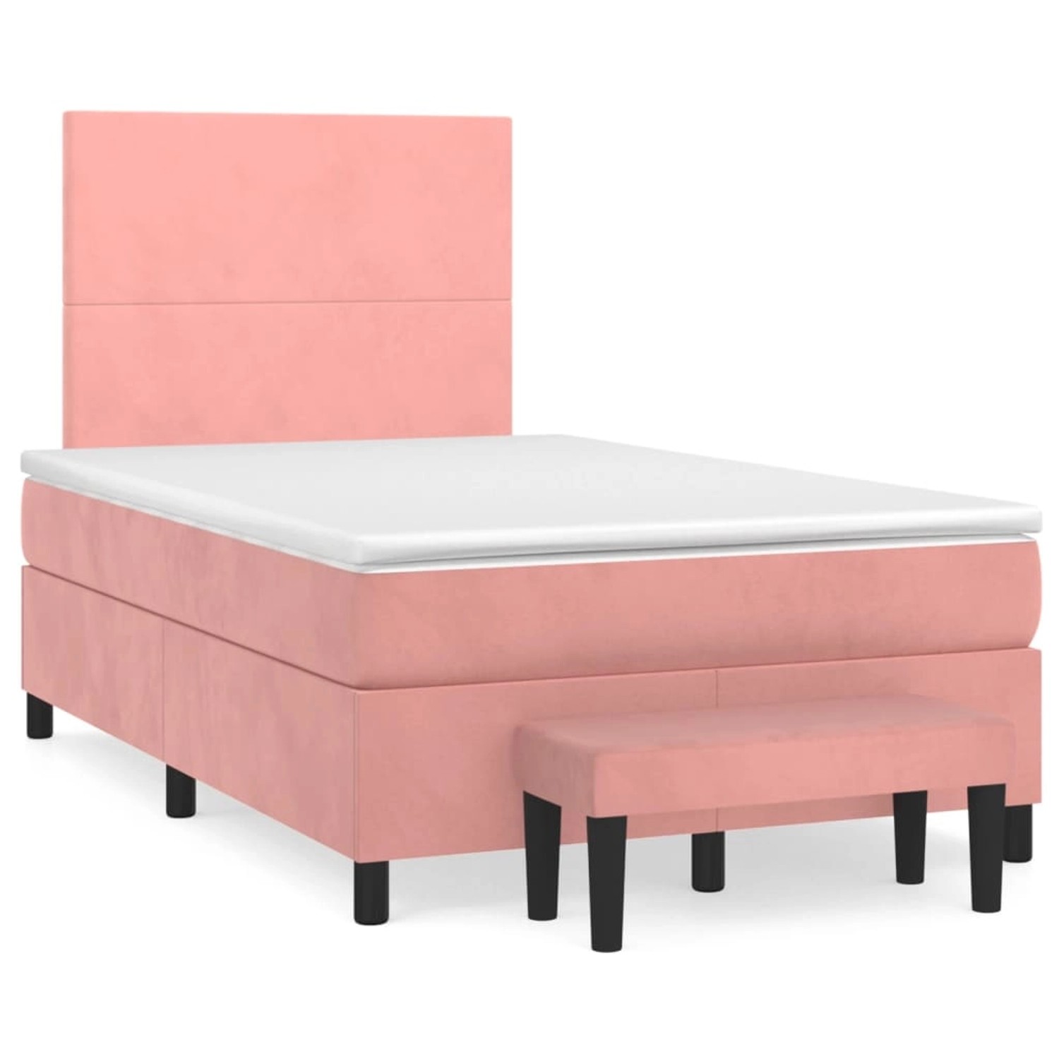 vidaXL Boxspringbett mit Matratze Rosa 120x200 cm Samt1399397 vidaXL Boxspringbett mit Matratze Rosa 120x200 cm Samt1399397 von VIDAXL