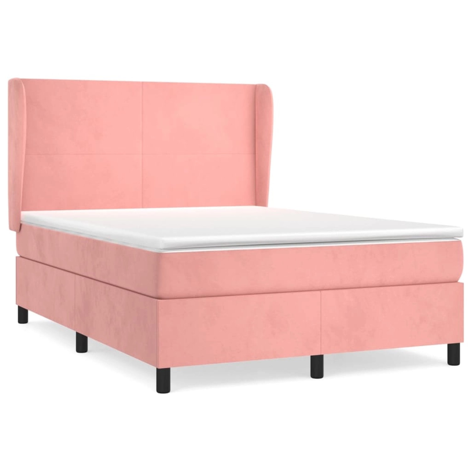 vidaXL Boxspringbett mit Matratze Rosa 140x200 cm Samt1372930 vidaXL Boxspringbett mit Matratze Rosa 140x200 cm Samt1372930 von VIDAXL