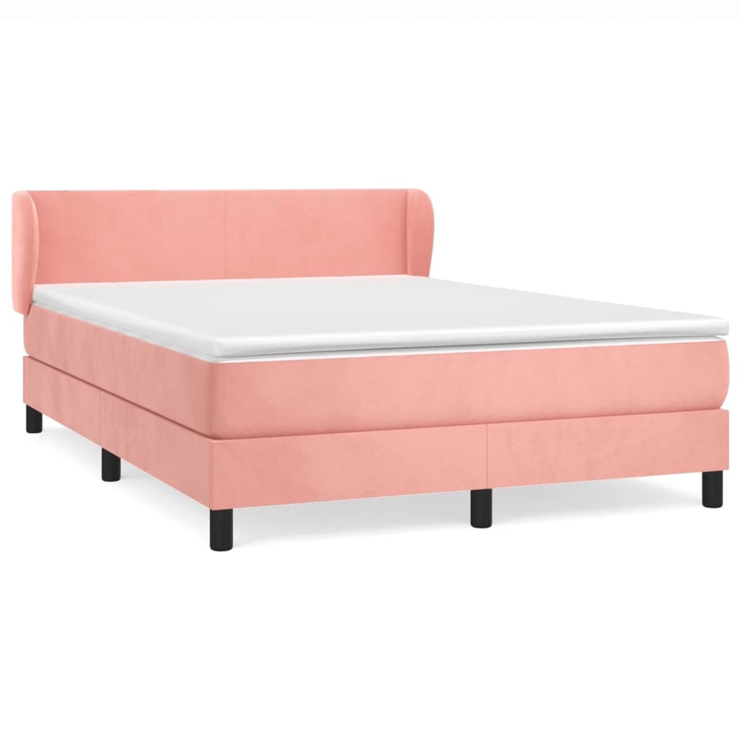vidaXL Boxspringbett mit Matratze Rosa 140x200 cm Samt1395333 vidaXL Boxspringbett mit Matratze Rosa 140x200 cm Samt1395333 von VIDAXL