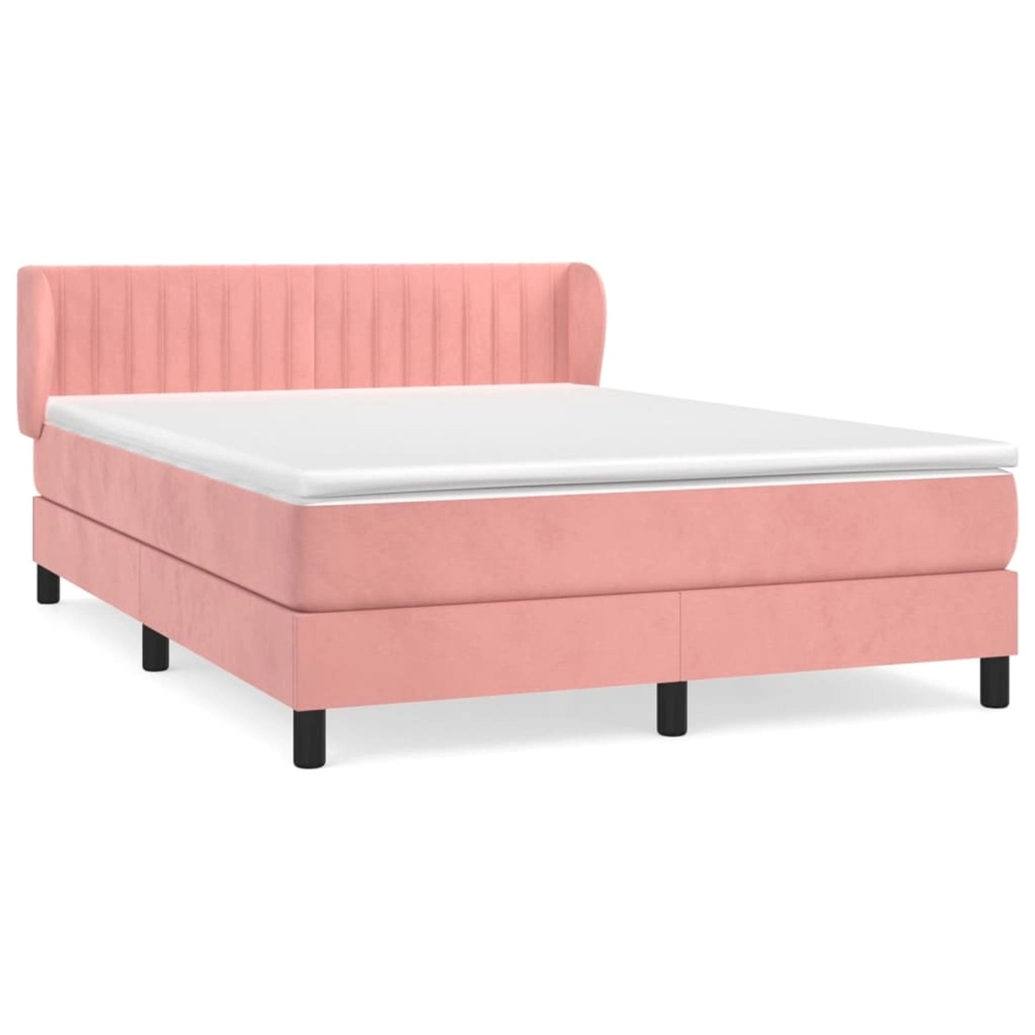 vidaXL Boxspringbett mit Matratze Rosa 140x200 cm Samt1469731 vidaXL Boxspringbett mit Matratze Rosa 140x200 cm Samt1469731 von VIDAXL