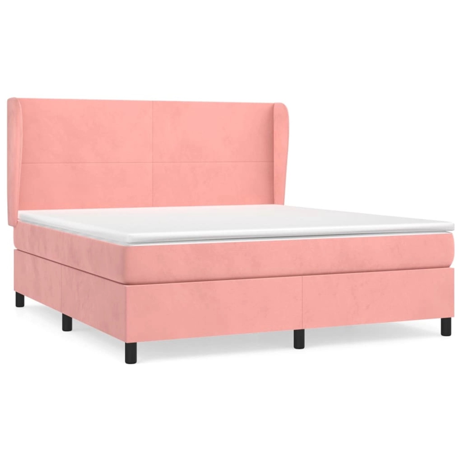 vidaXL Boxspringbett mit Matratze Rosa 160x200 cm Samt1395812 vidaXL Boxspringbett mit Matratze Rosa 160x200 cm Samt1395812 von VIDAXL