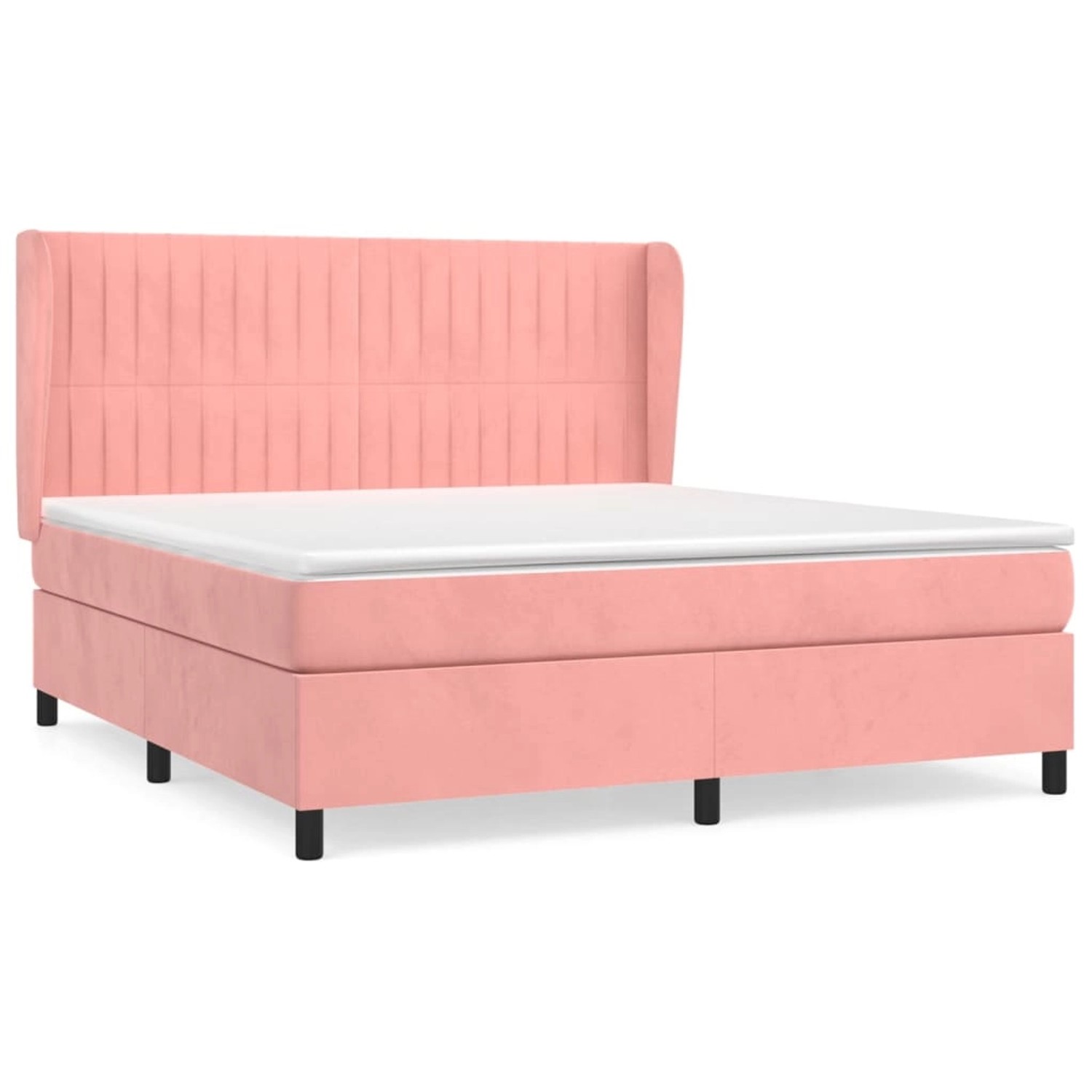 vidaXL Boxspringbett mit Matratze Rosa 160x200 cm Samt1396278 vidaXL Boxspringbett mit Matratze Rosa 160x200 cm Samt1396278 von VIDAXL
