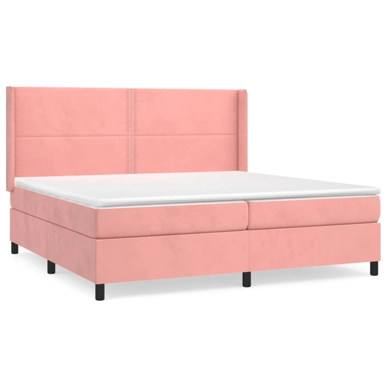 vidaXL Boxspringbett mit Matratze Rosa 200x200 cm Samt 3132644 vidaXL Boxspringbett mit Matratze Rosa 200x200 cm Samt 3132644 von VIDAXL