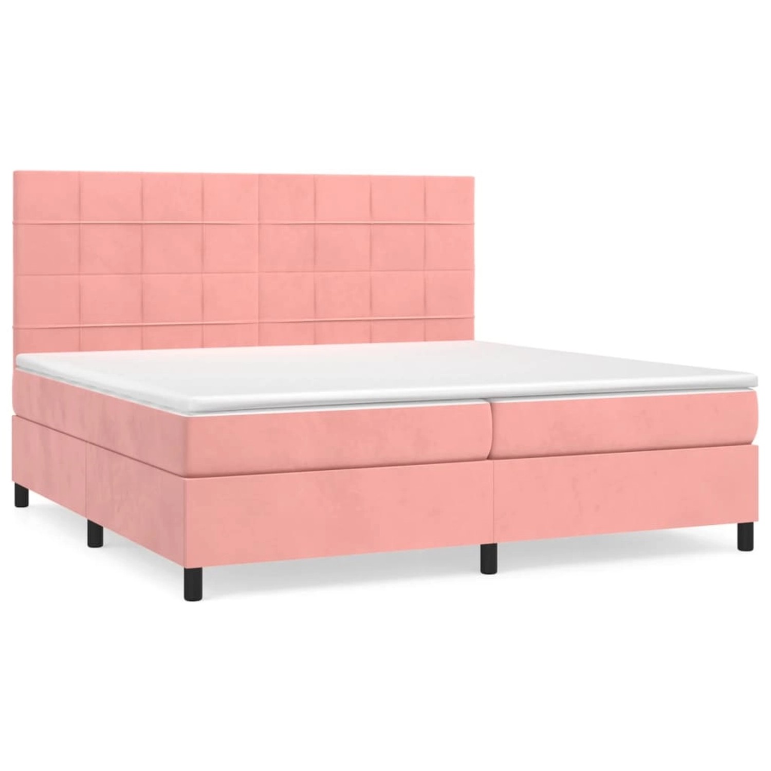 vidaXL Boxspringbett mit Matratze Rosa 200x200 cm Samt 3143048 vidaXL Boxspringbett mit Matratze Rosa 200x200 cm Samt 3143048 von VIDAXL