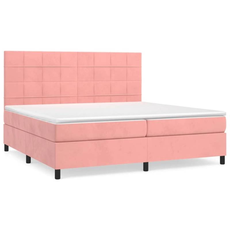 vidaXL Boxspringbett mit Matratze Rosa 200x200 cm Samt 3143048 vidaXL Boxspringbett mit Matratze Rosa 200x200 cm Samt 3143048 von VIDAXL