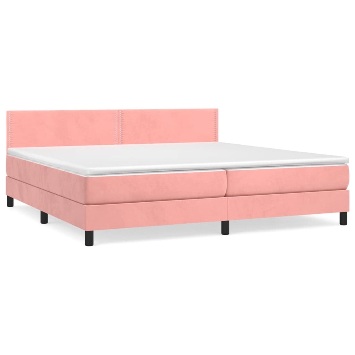 vidaXL Boxspringbett mit Matratze Rosa 200x200 cm Samt1348866 vidaXL Boxspringbett mit Matratze Rosa 200x200 cm Samt1348866 von VIDAXL