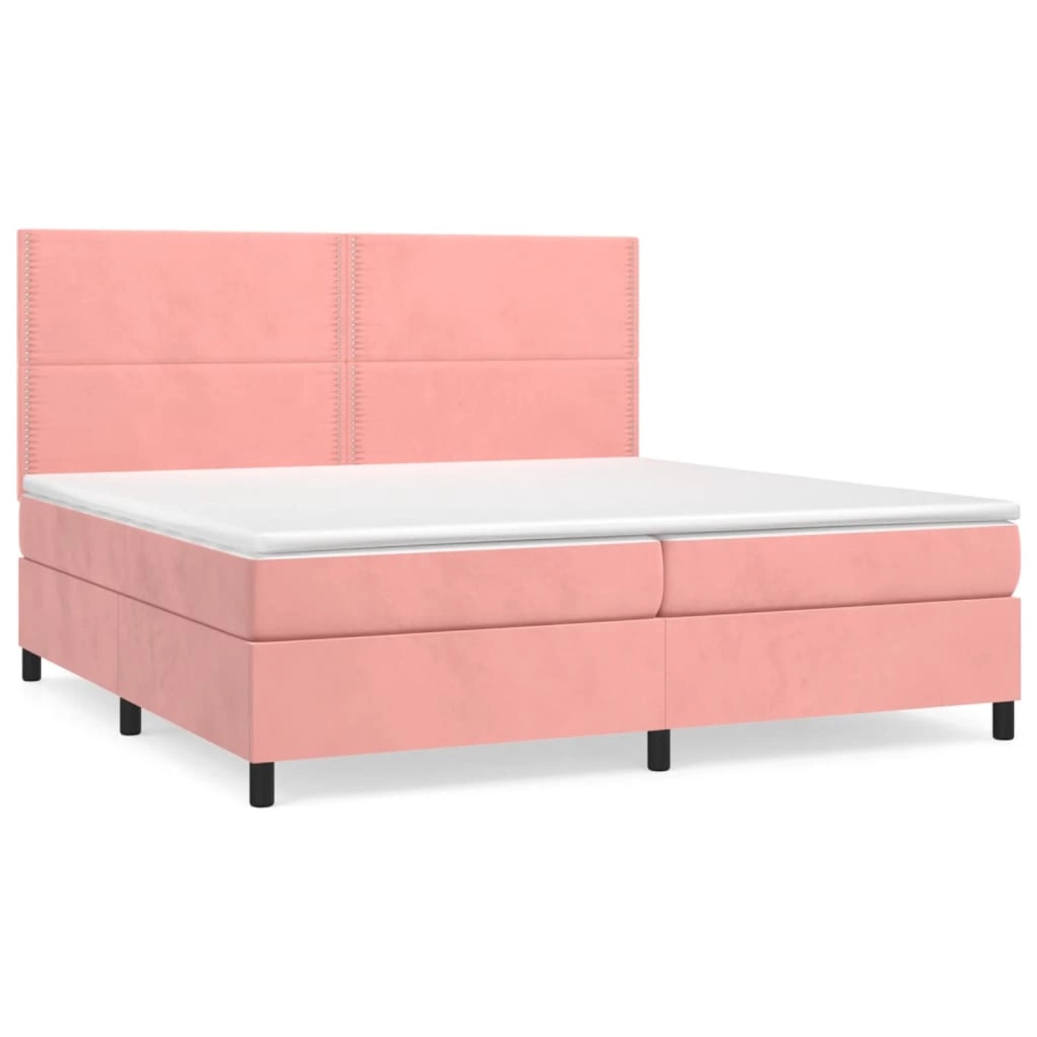 vidaXL Boxspringbett mit Matratze Rosa 200x200 cm Samt1348878 vidaXL Boxspringbett mit Matratze Rosa 200x200 cm Samt1348878 von VIDAXL