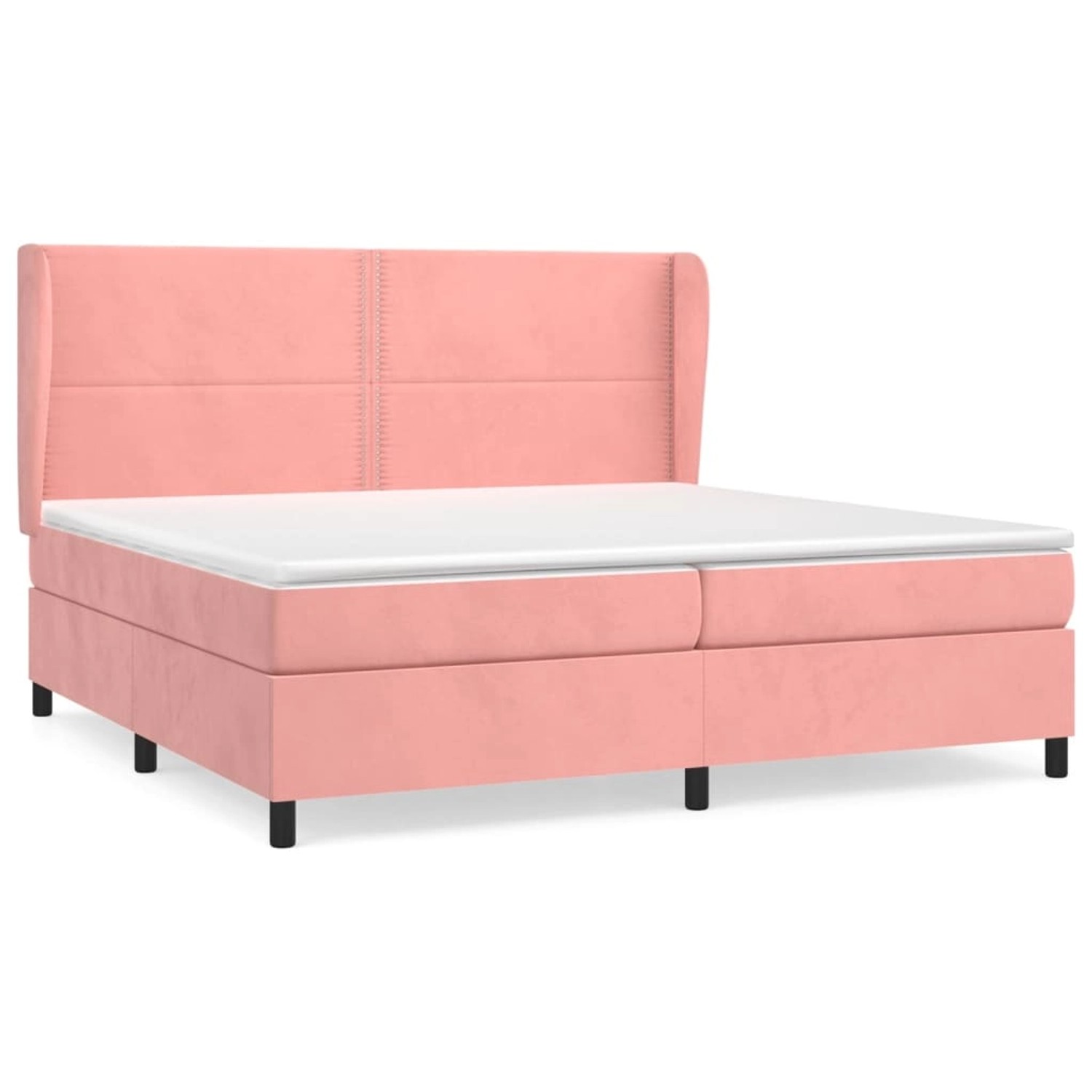 vidaXL Boxspringbett mit Matratze Rosa 200x200 cm Samt1372946 vidaXL Boxspringbett mit Matratze Rosa 200x200 cm Samt1372946 von VIDAXL