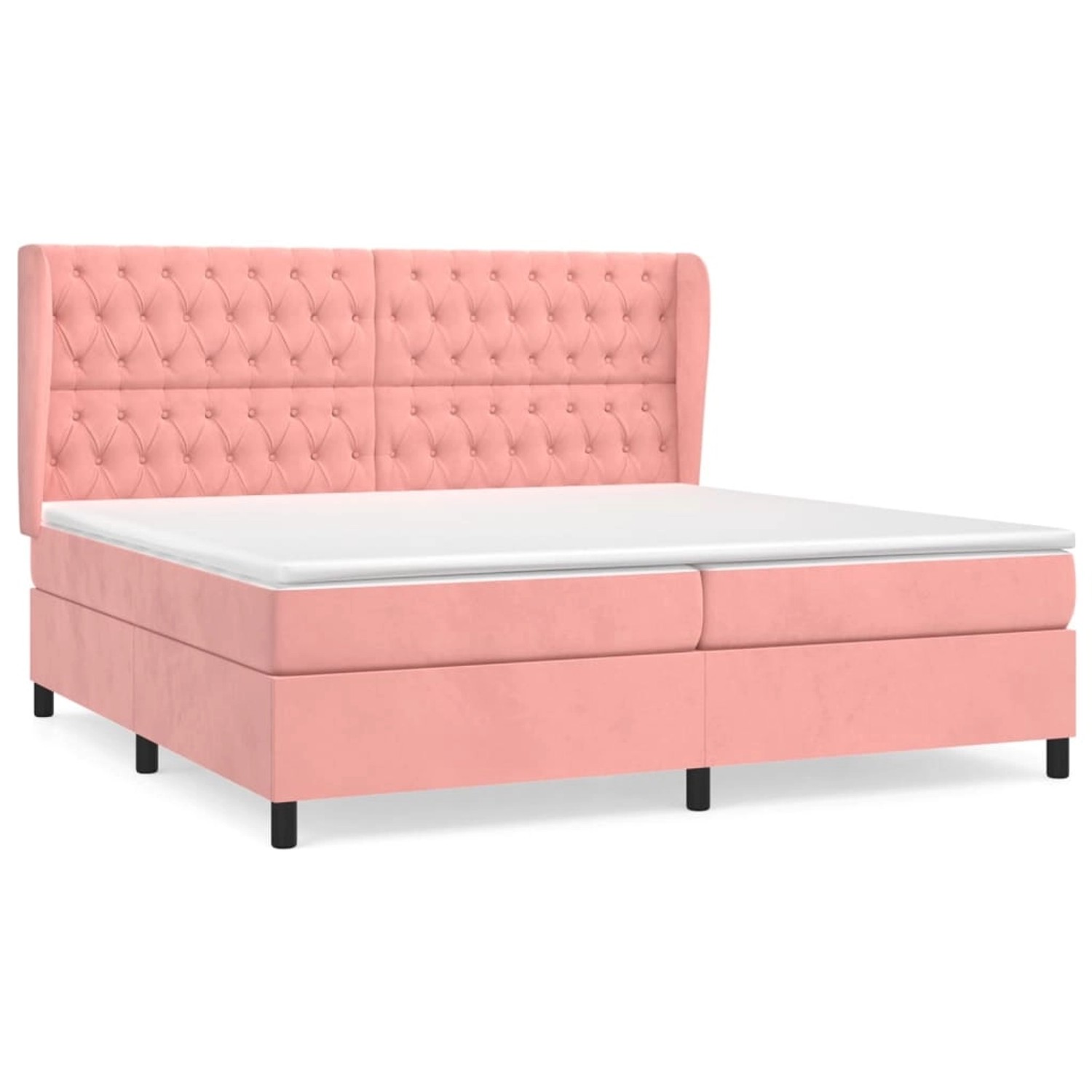 vidaXL Boxspringbett mit Matratze Rosa 200x200 cm Samt1373083 vidaXL Boxspringbett mit Matratze Rosa 200x200 cm Samt1373083 von VIDAXL
