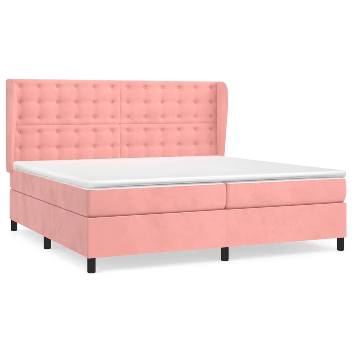 vidaXL Boxspringbett mit Matratze Rosa 200x200 cm Samt1373087 vidaXL Boxspringbett mit Matratze Rosa 200x200 cm Samt1373087 von VIDAXL
