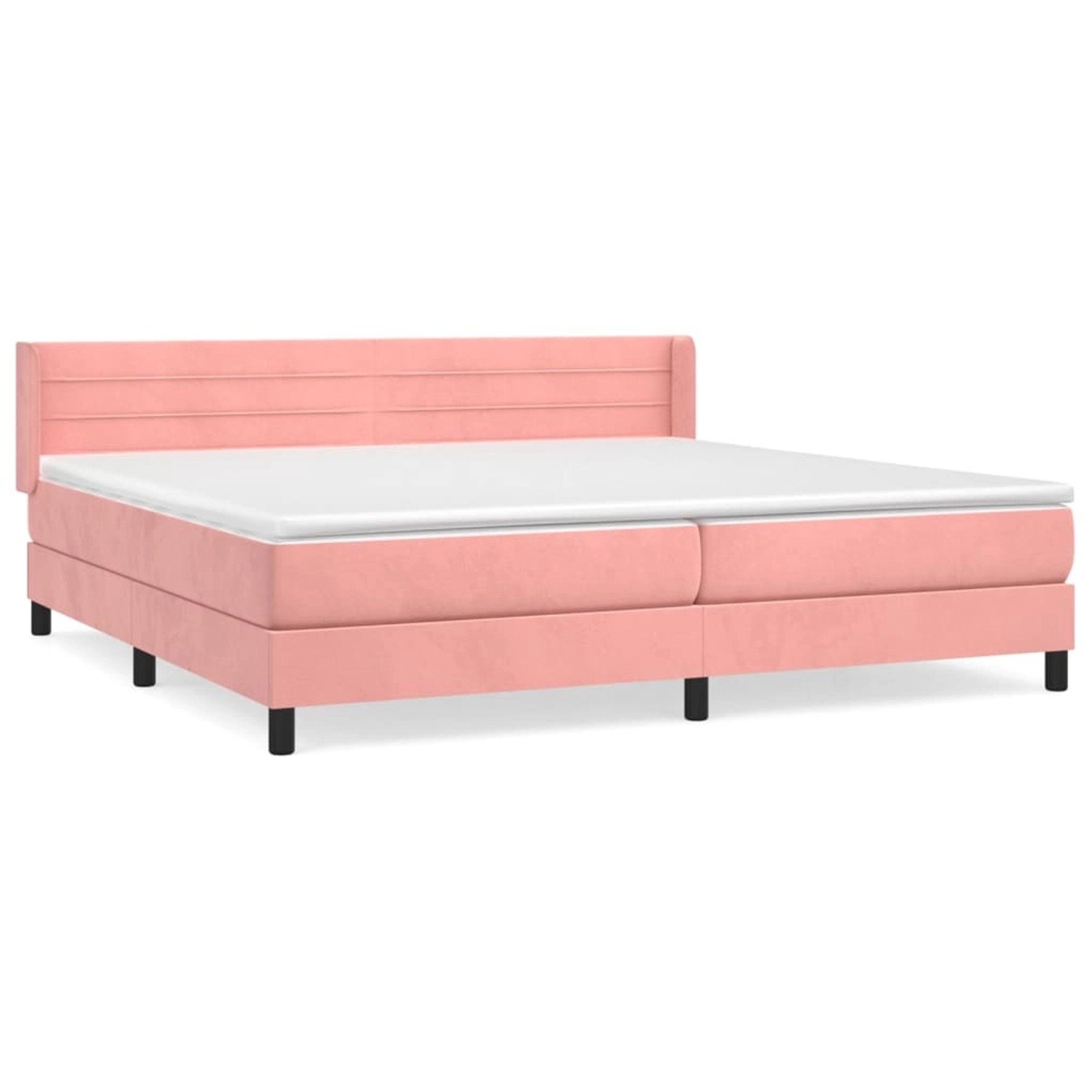 vidaXL Boxspringbett mit Matratze Rosa 200x200 cm Samt1376715 vidaXL Boxspringbett mit Matratze Rosa 200x200 cm Samt1376715 von VIDAXL