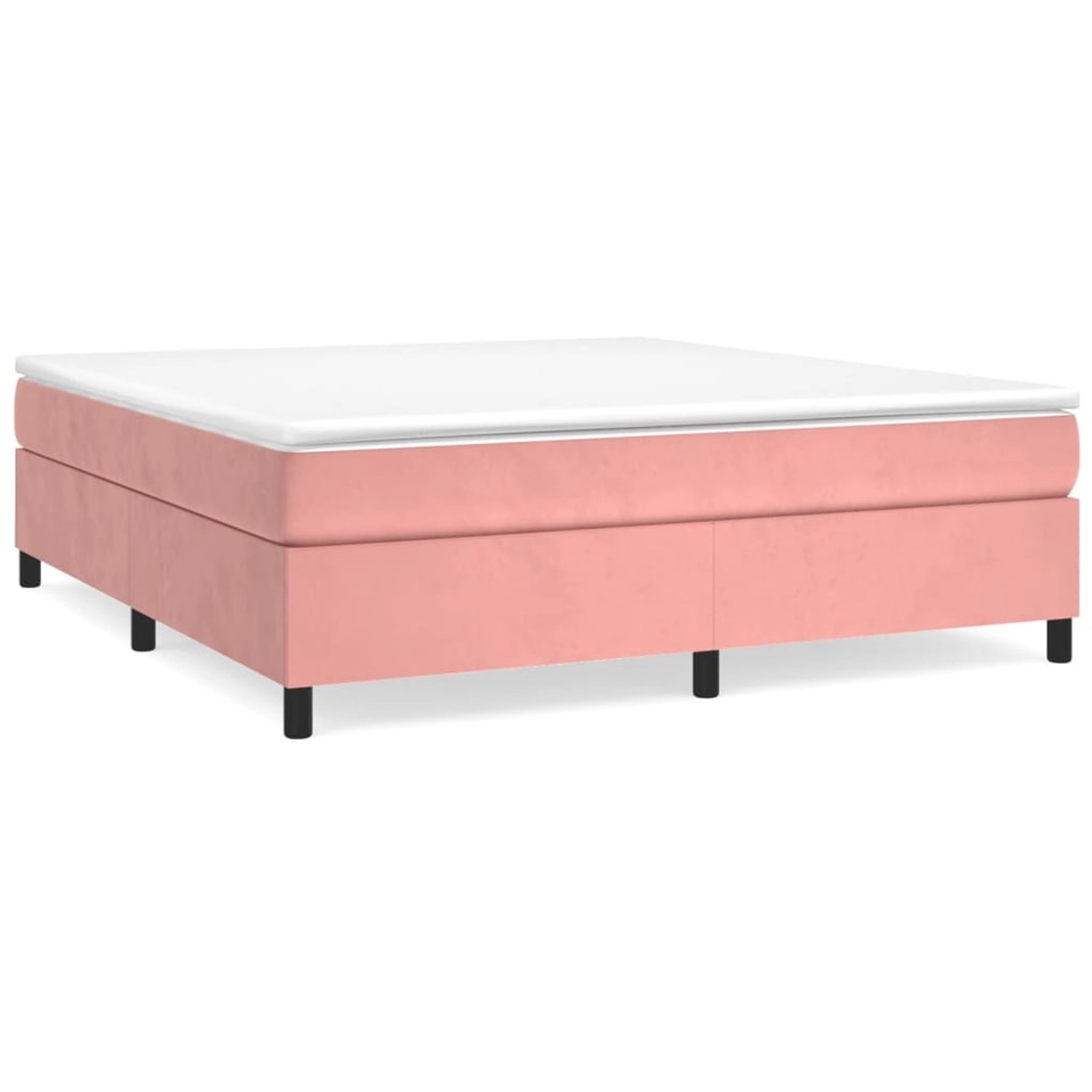 vidaXL Boxspringbett mit Matratze Rosa 200x200 cm Samt1386934 vidaXL Boxspringbett mit Matratze Rosa 200x200 cm Samt1386934 von VIDAXL