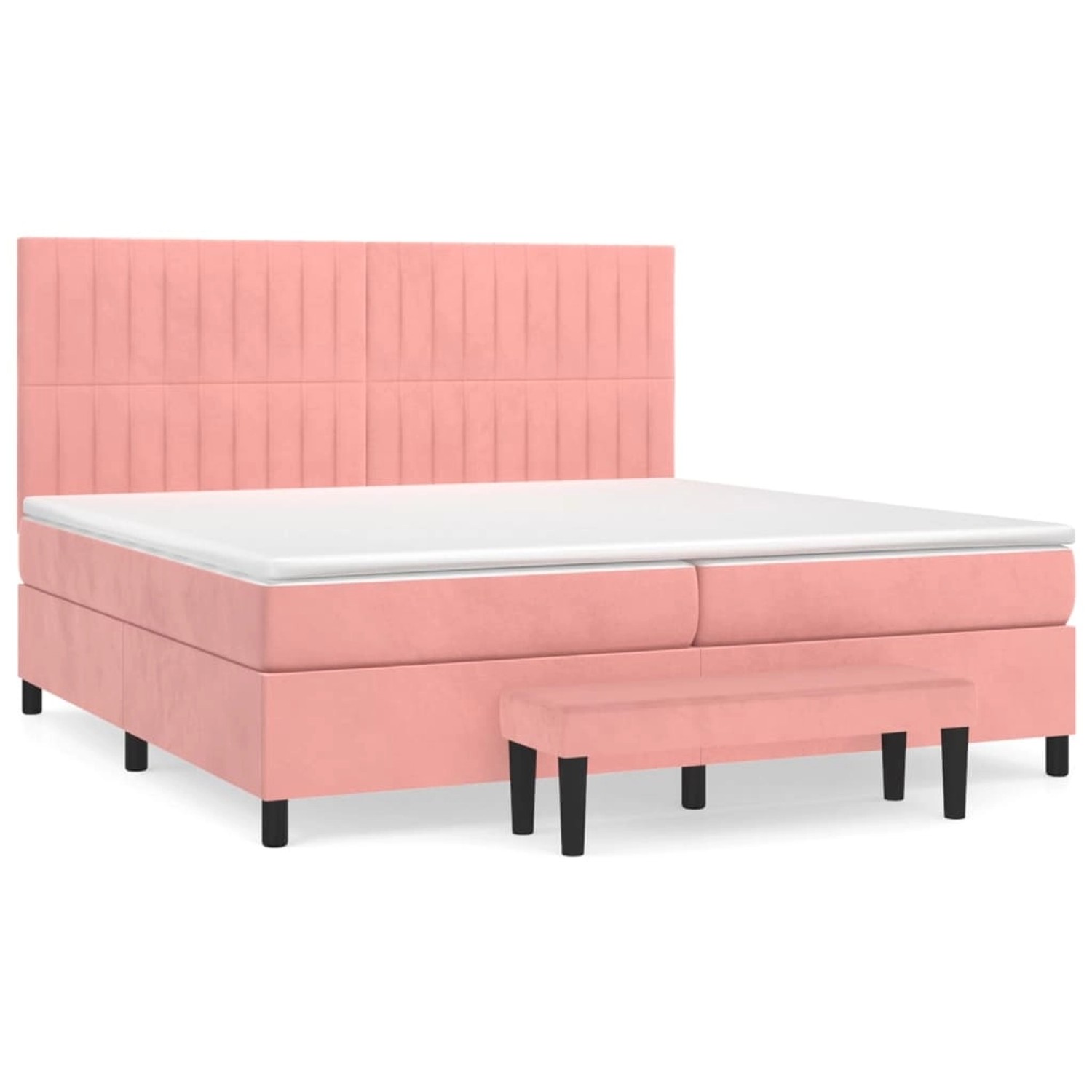 vidaXL Boxspringbett mit Matratze Rosa 200x200 cm Samt1469377 vidaXL Boxspringbett mit Matratze Rosa 200x200 cm Samt1469377 von VIDAXL