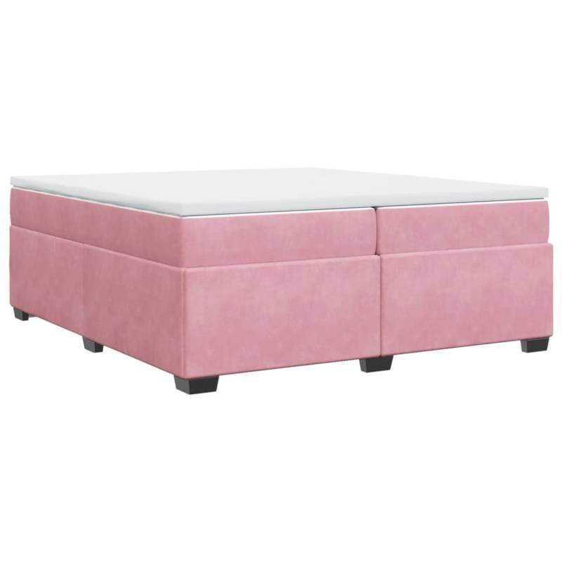 vidaXL Boxspringbett mit Matratze Rosa 200x200 cm Samt2099259 vidaXL Boxspringbett mit Matratze Rosa 200x200 cm Samt2099259 von VIDAXL
