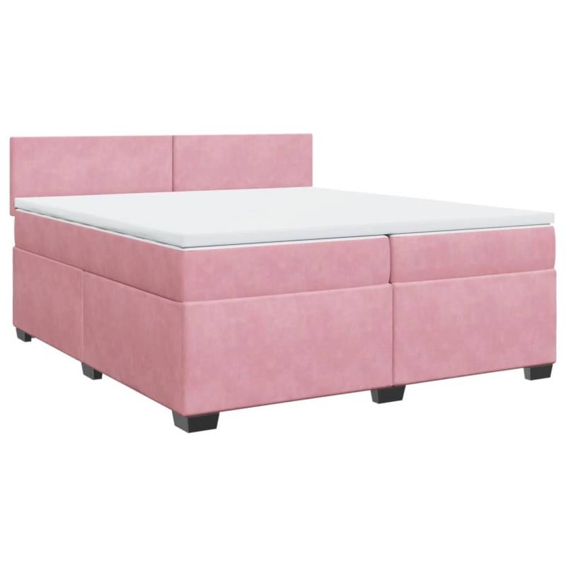 vidaXL Boxspringbett mit Matratze Rosa 200x200 cm Samt2099296 vidaXL Boxspringbett mit Matratze Rosa 200x200 cm Samt2099296 von VIDAXL