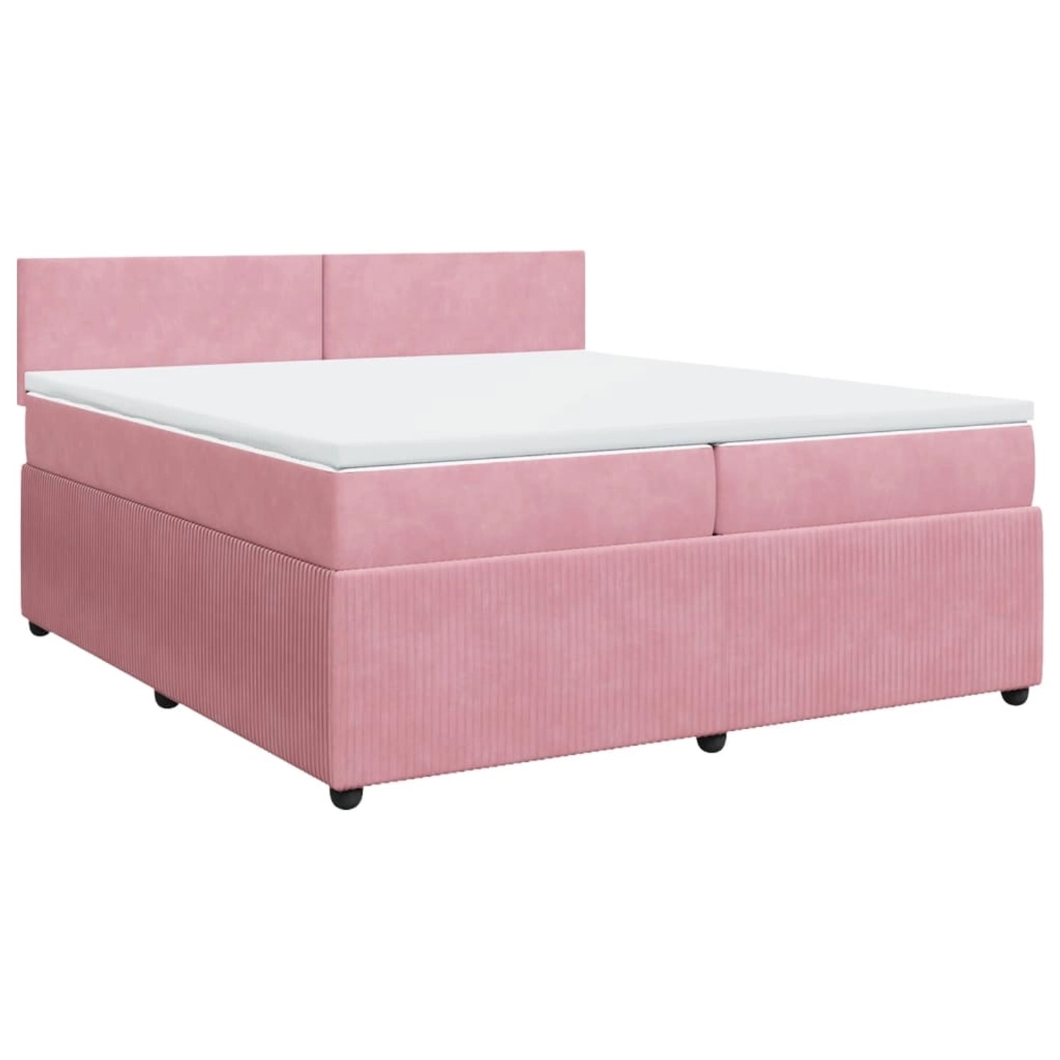 vidaXL Boxspringbett mit Matratze Rosa 200x200 cm Samt2104264 vidaXL Boxspringbett mit Matratze Rosa 200x200 cm Samt2104264 von VIDAXL