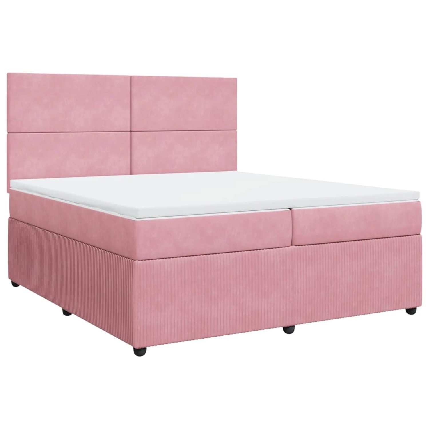 vidaXL Boxspringbett mit Matratze Rosa 200x200 cm Samt2106692 vidaXL Boxspringbett mit Matratze Rosa 200x200 cm Samt2106692 von VIDAXL
