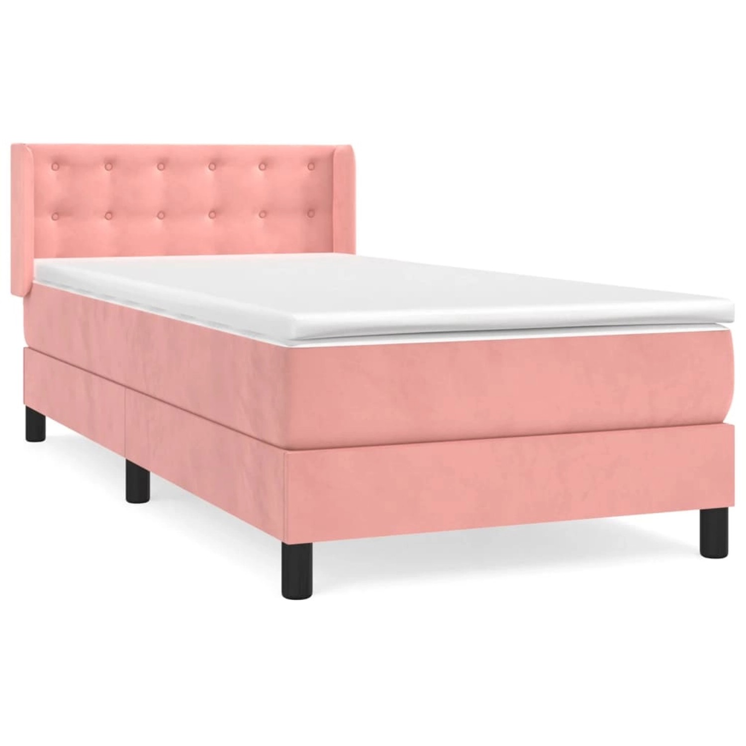 vidaXL Boxspringbett mit Matratze Rosa 80x200 cm Samt1534961 vidaXL Boxspringbett mit Matratze Rosa 80x200 cm Samt1534961 von VIDAXL