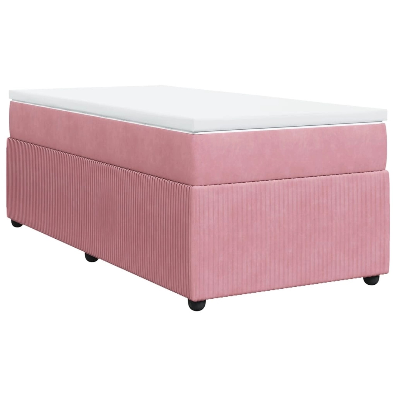 vidaXL Boxspringbett mit Matratze Rosa 80x200 cm Samt2103979 vidaXL Boxspringbett mit Matratze Rosa 80x200 cm Samt2103979 von VIDAXL