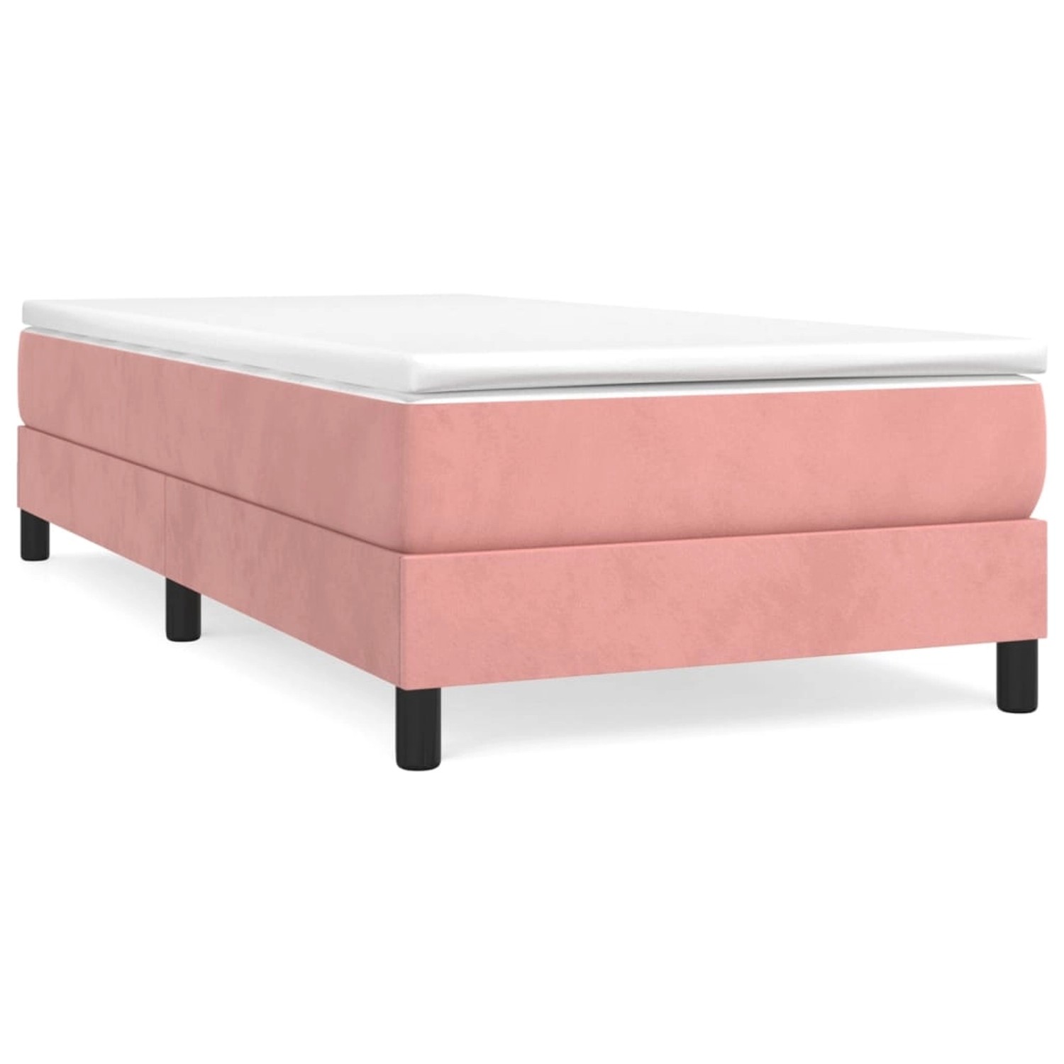 vidaXL Boxspringbett mit Matratze Rosa 90x190 cm Samt 3144308 vidaXL Boxspringbett mit Matratze Rosa 90x190 cm Samt 3144308 von VIDAXL