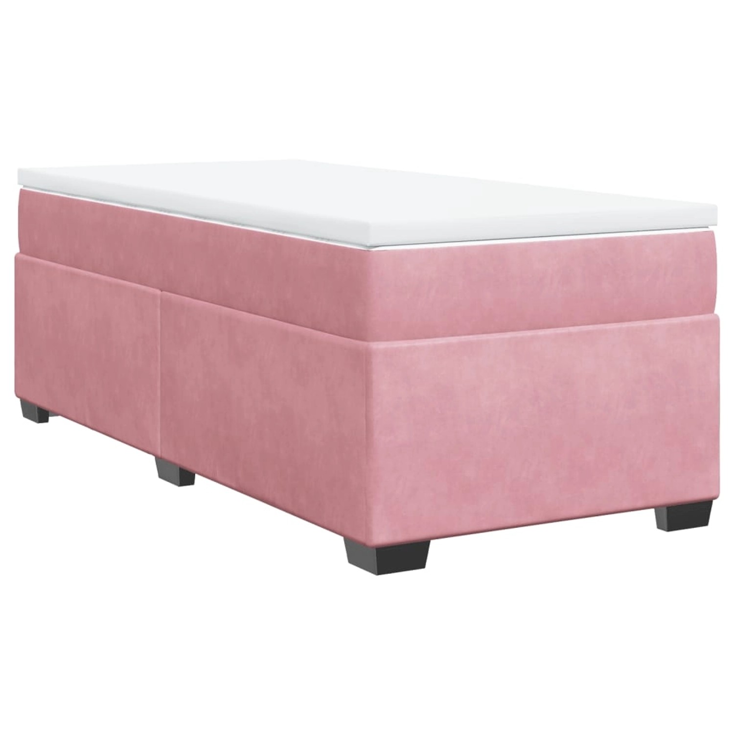 vidaXL Boxspringbett mit Matratze Rosa 90x200 cm Samt2097895 vidaXL Boxspringbett mit Matratze Rosa 90x200 cm Samt2097895 von VIDAXL
