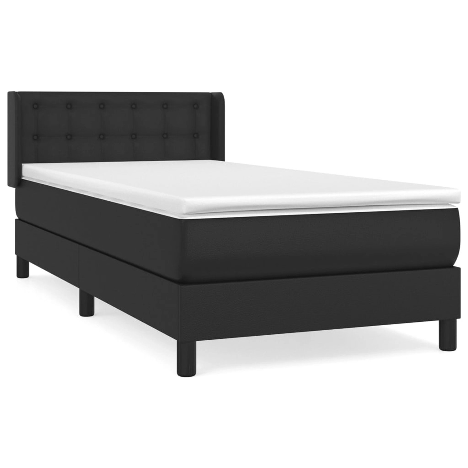 vidaXL Boxspringbett mit Matratze Schwarz 100x200 cm Kunstleder1388456 vidaXL Boxspringbett mit Matratze Schwarz 100x200 cm Kunstleder1388456 von VIDAXL