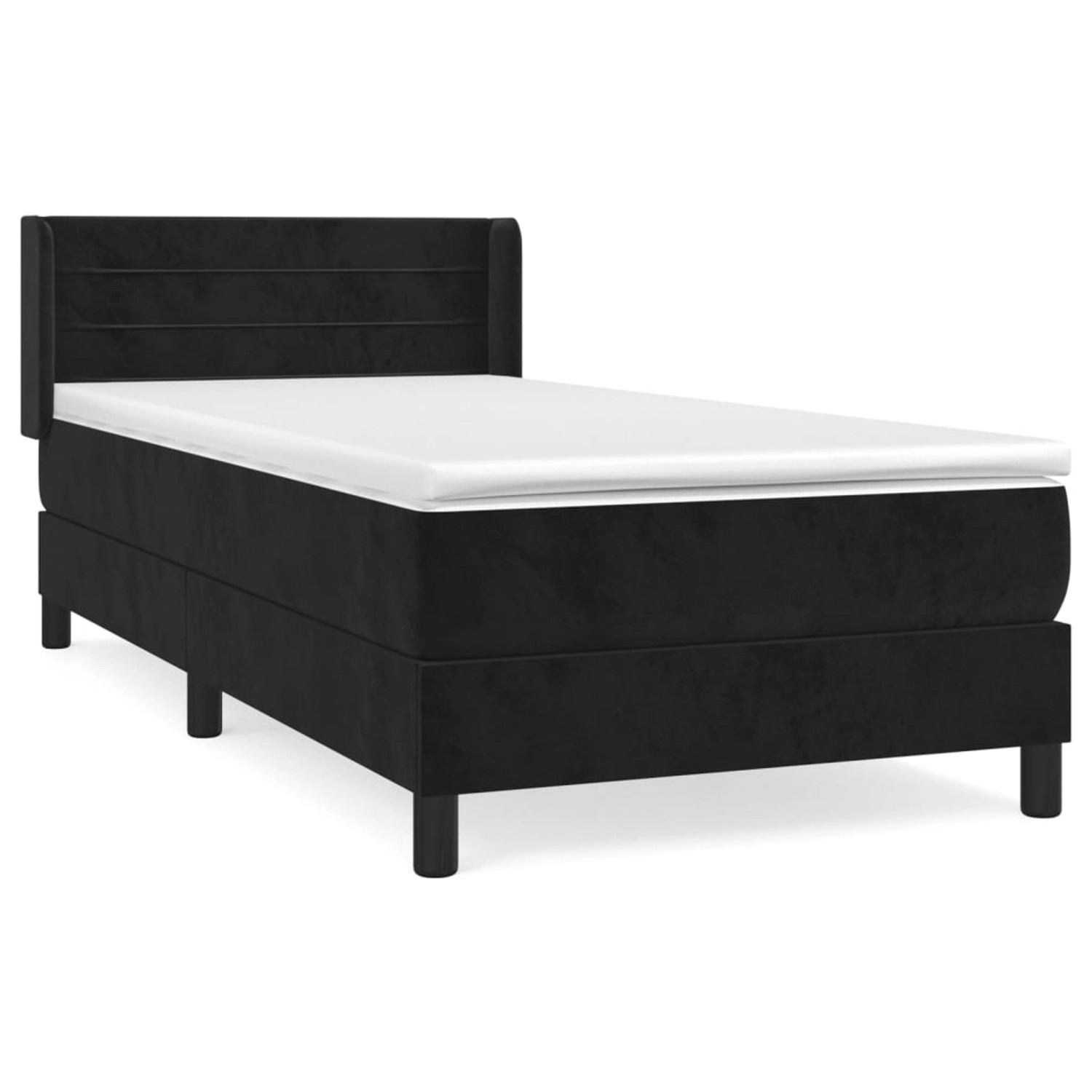 vidaXL Boxspringbett mit Matratze Schwarz 100x200 cm Samt1376529 vidaXL Boxspringbett mit Matratze Schwarz 100x200 cm Samt1376529 von VIDAXL