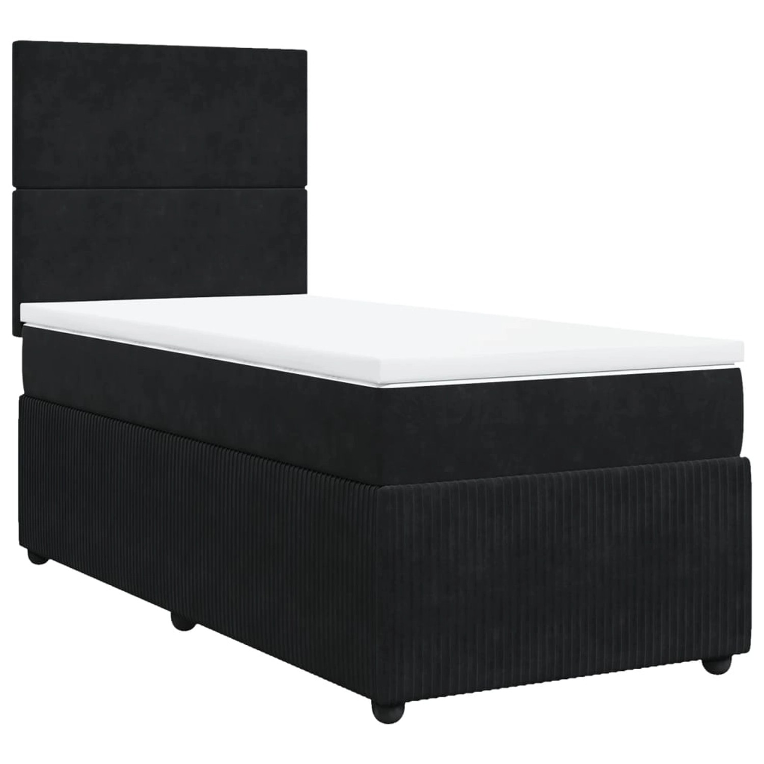 vidaXL Boxspringbett mit Matratze Schwarz 100x200 cm Samt2098771 vidaXL Boxspringbett mit Matratze Schwarz 100x200 cm Samt2098771 von VIDAXL