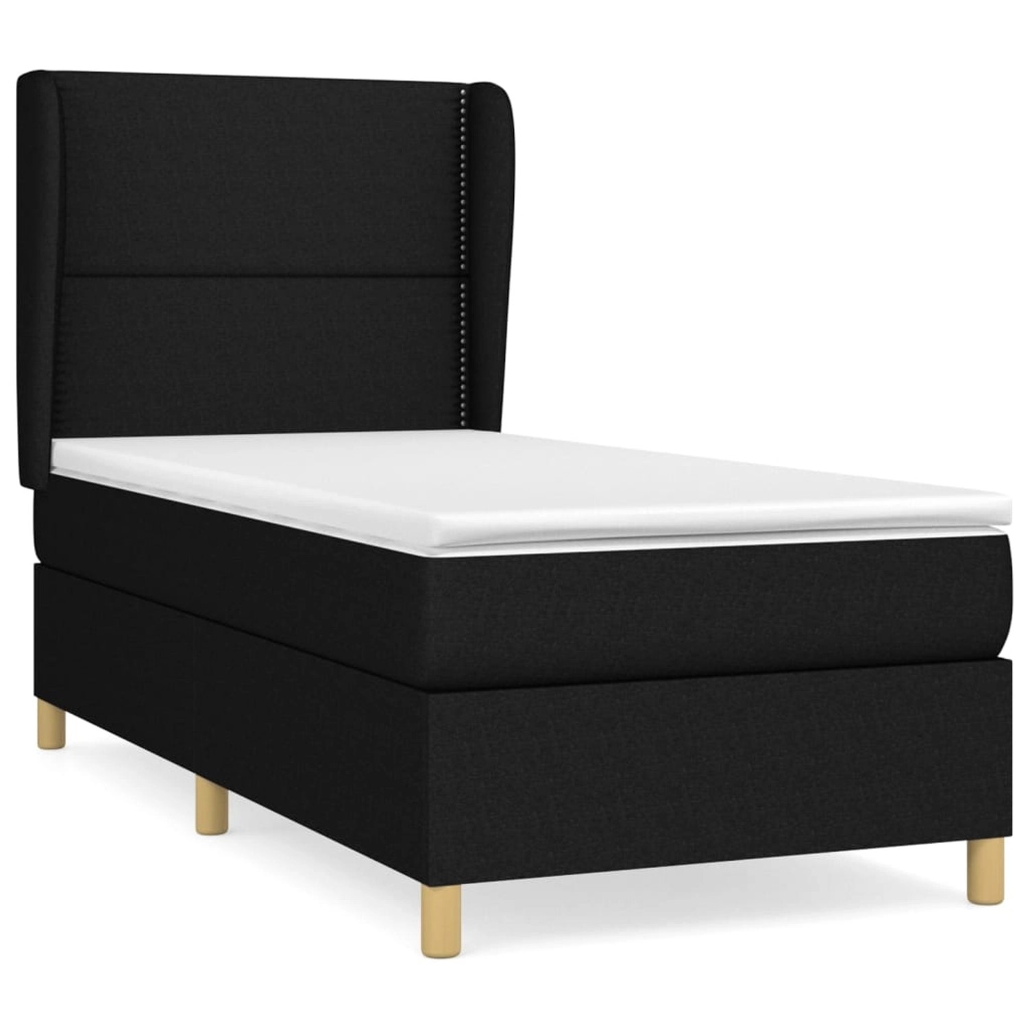 vidaXL Boxspringbett mit Matratze Schwarz 100x200 cm Stoff1372855 vidaXL Boxspringbett mit Matratze Schwarz 100x200 cm Stoff1372855 von VIDAXL