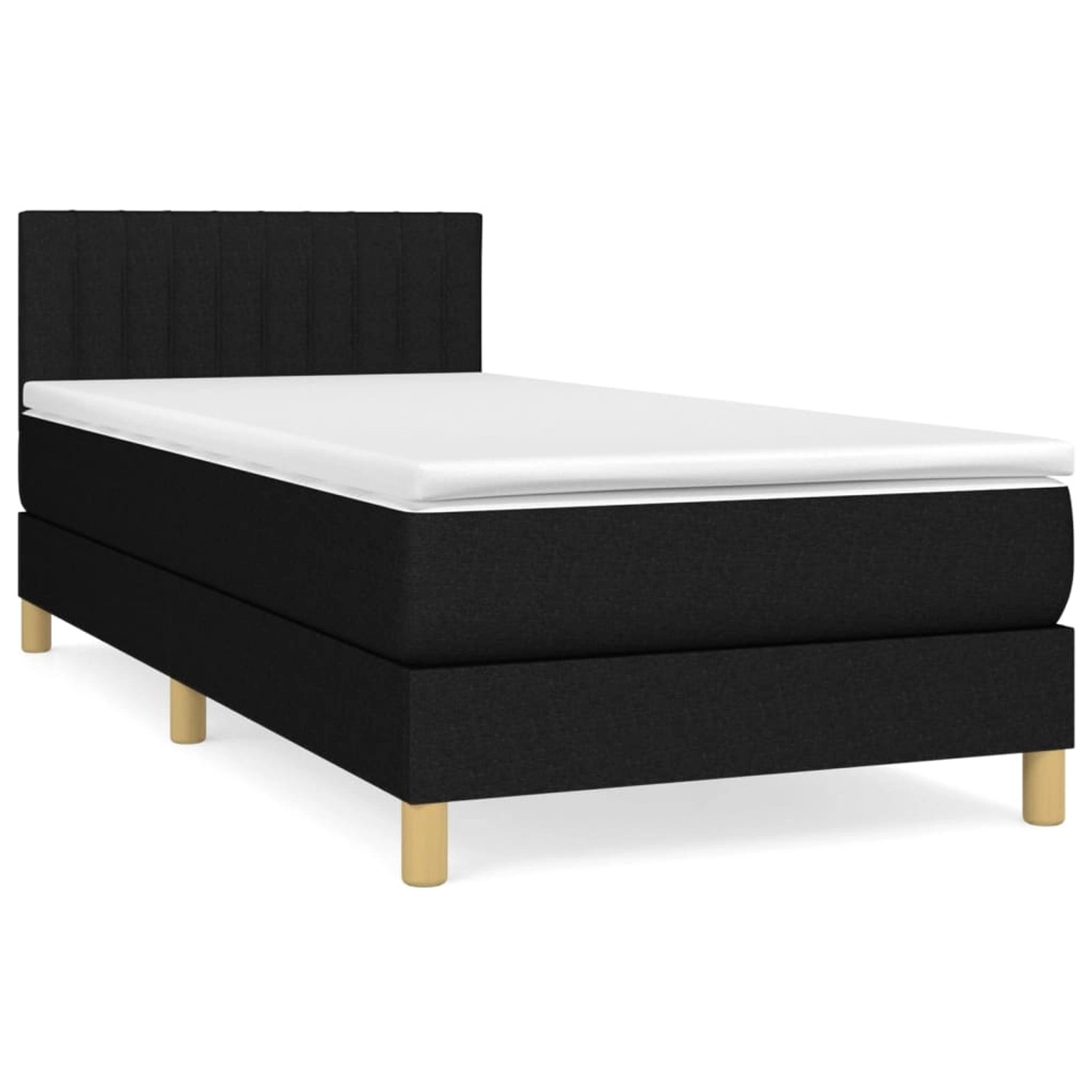 vidaXL Boxspringbett mit Matratze Schwarz 100x200 cm Stoff1373289 vidaXL Boxspringbett mit Matratze Schwarz 100x200 cm Stoff1373289 von VIDAXL