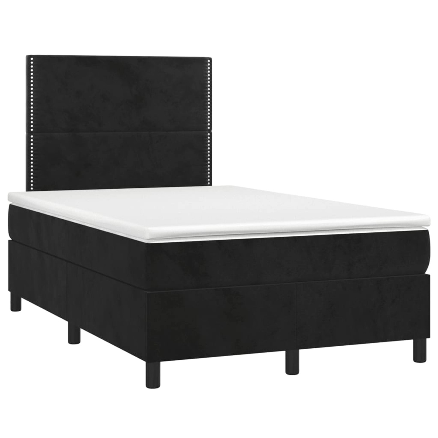 vidaXL Boxspringbett mit Matratze Schwarz 120x190 cm Samt 3269991 vidaXL Boxspringbett mit Matratze Schwarz 120x190 cm Samt 3269991 von VIDAXL