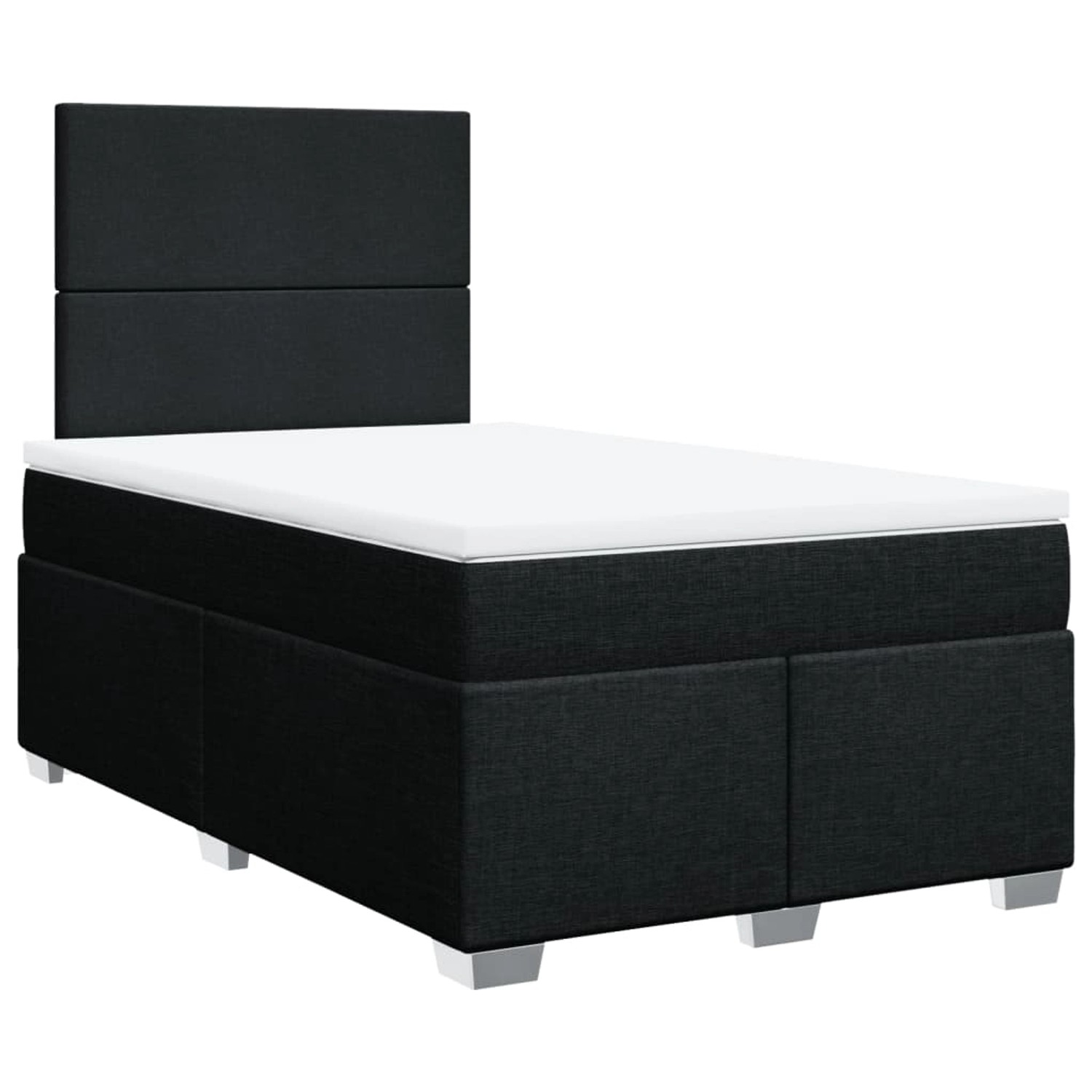 vidaXL Boxspringbett mit Matratze Schwarz 120x190 cm Stoff2099648 vidaXL Boxspringbett mit Matratze Schwarz 120x190 cm Stoff2099648 von VIDAXL