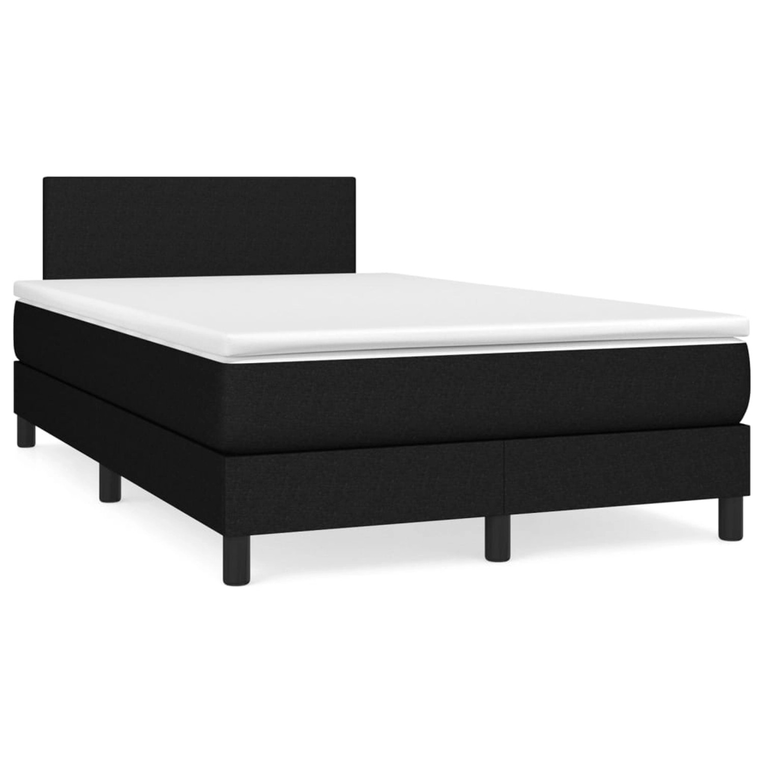 vidaXL Boxspringbett mit Matratze Schwarz 120x200 cm Stoff1373093 vidaXL Boxspringbett mit Matratze Schwarz 120x200 cm Stoff1373093 von VIDAXL