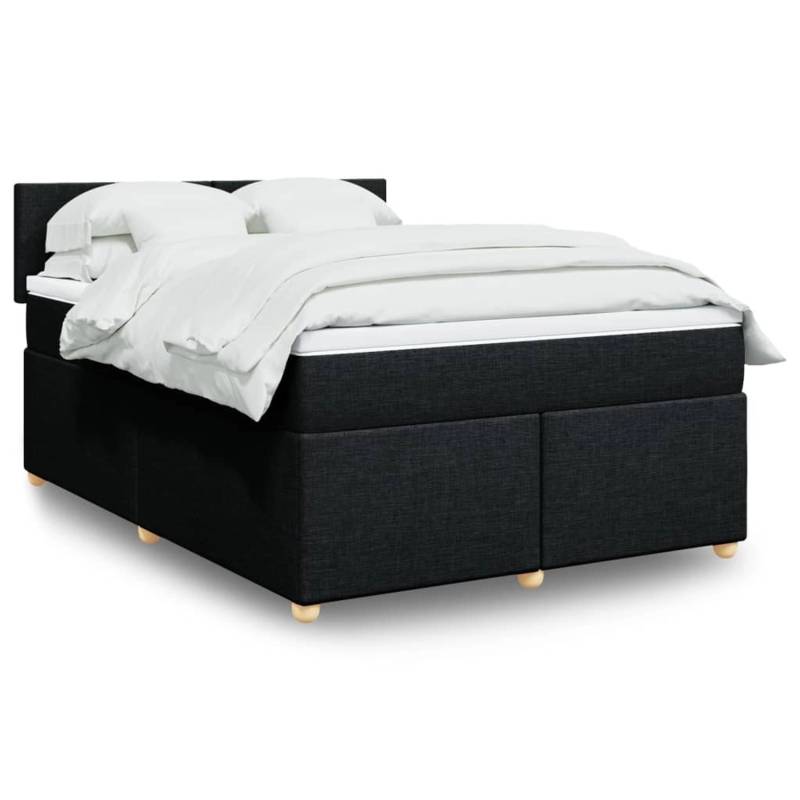 vidaXL Boxspringbett mit Matratze Schwarz 140x190 cm Stoff 3288970 vidaXL Boxspringbett mit Matratze Schwarz 140x190 cm Stoff 3288970 von VIDAXL