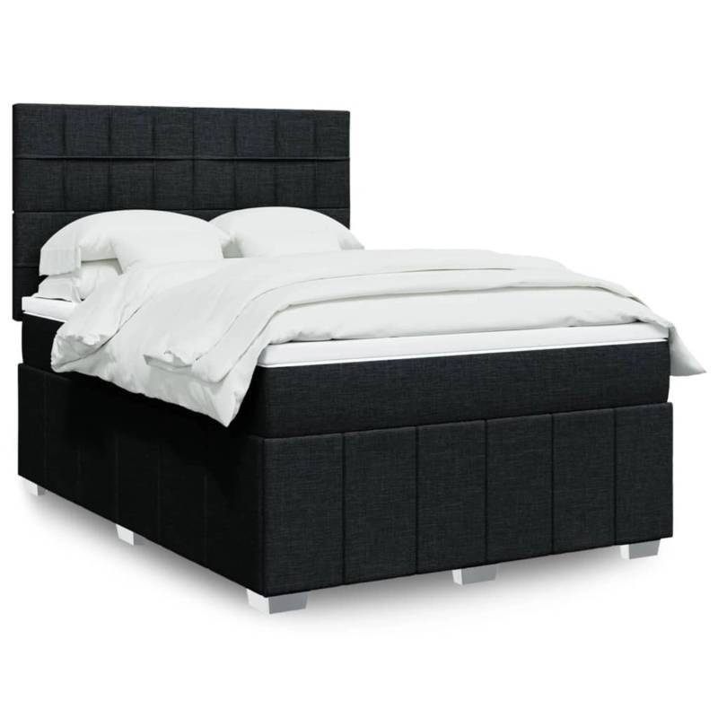 vidaXL Boxspringbett mit Matratze Schwarz 160x200 cm Stoff 3294021 vidaXL Boxspringbett mit Matratze Schwarz 160x200 cm Stoff 3294021 von VIDAXL