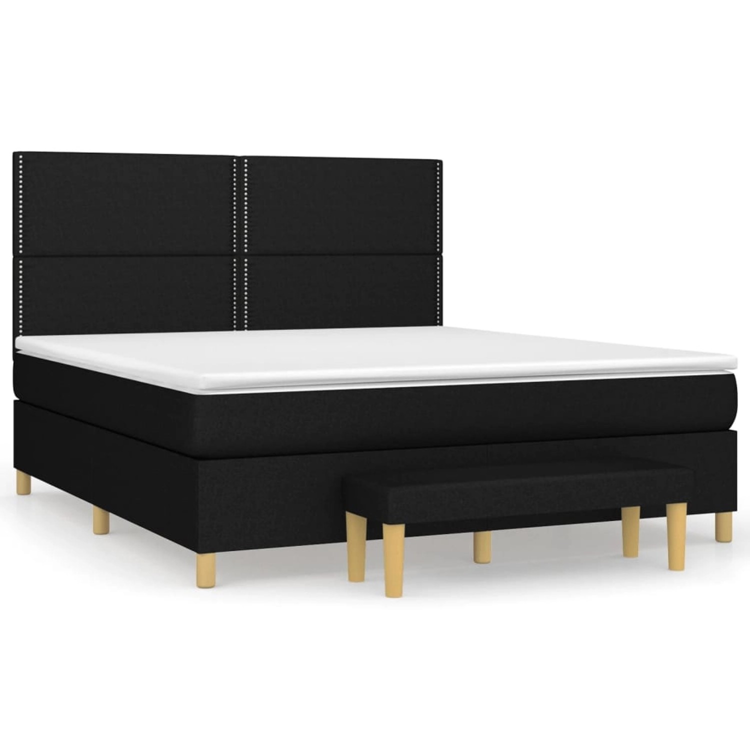 vidaXL Boxspringbett mit Matratze Schwarz 160x200 cm Stoff1358503 vidaXL Boxspringbett mit Matratze Schwarz 160x200 cm Stoff1358503 von VIDAXL