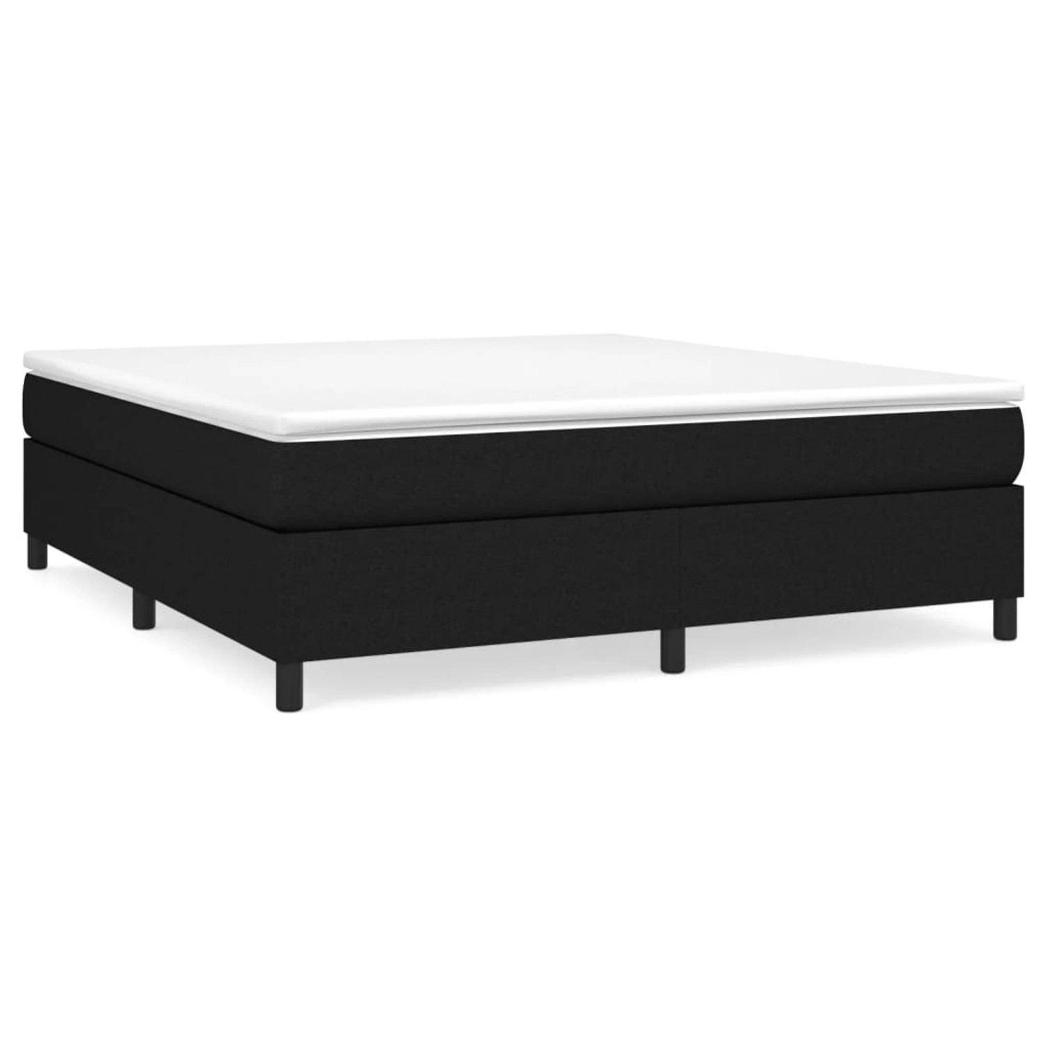 vidaXL Boxspringbett mit Matratze Schwarz 160x200 cm Stoff1395175 vidaXL Boxspringbett mit Matratze Schwarz 160x200 cm Stoff1395175 von VIDAXL