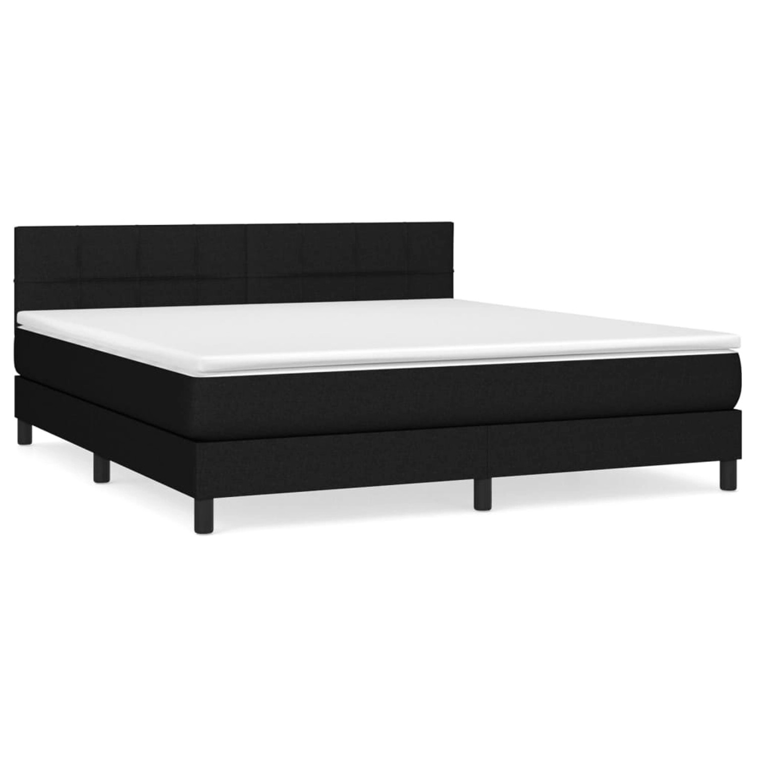 vidaXL Boxspringbett mit Matratze Schwarz 160x200 cm Stoff1397934 vidaXL Boxspringbett mit Matratze Schwarz 160x200 cm Stoff1397934 von VIDAXL