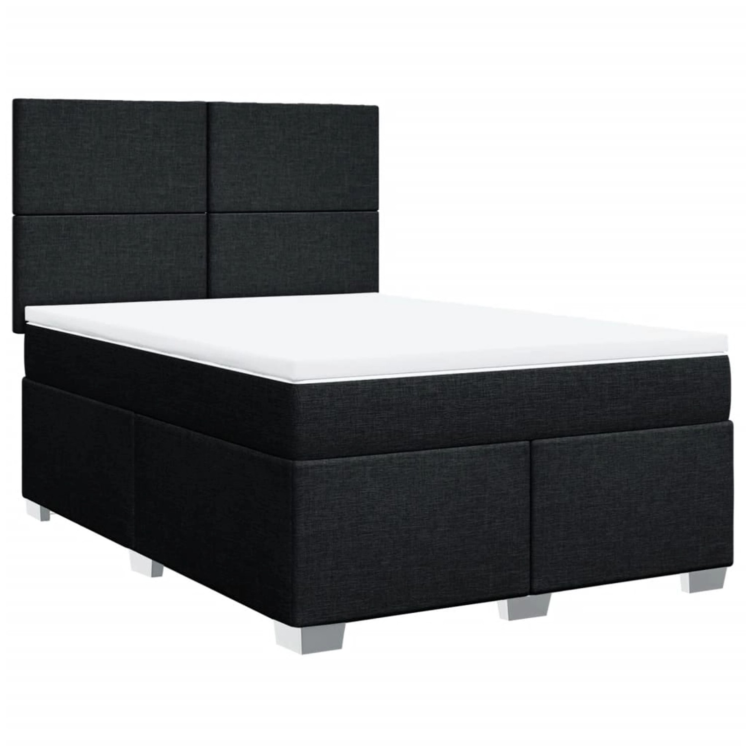 vidaXL Boxspringbett mit Matratze Schwarz 160x200 cm Stoff2107873 vidaXL Boxspringbett mit Matratze Schwarz 160x200 cm Stoff2107873 von VIDAXL