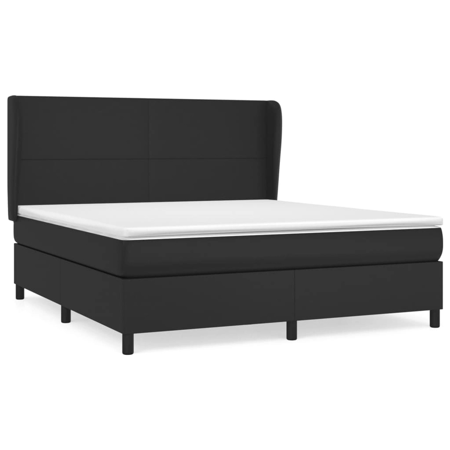vidaXL Boxspringbett mit Matratze Schwarz 180x200 cm Kunstleder1466790 vidaXL Boxspringbett mit Matratze Schwarz 180x200 cm Kunstleder1466790 von VIDAXL