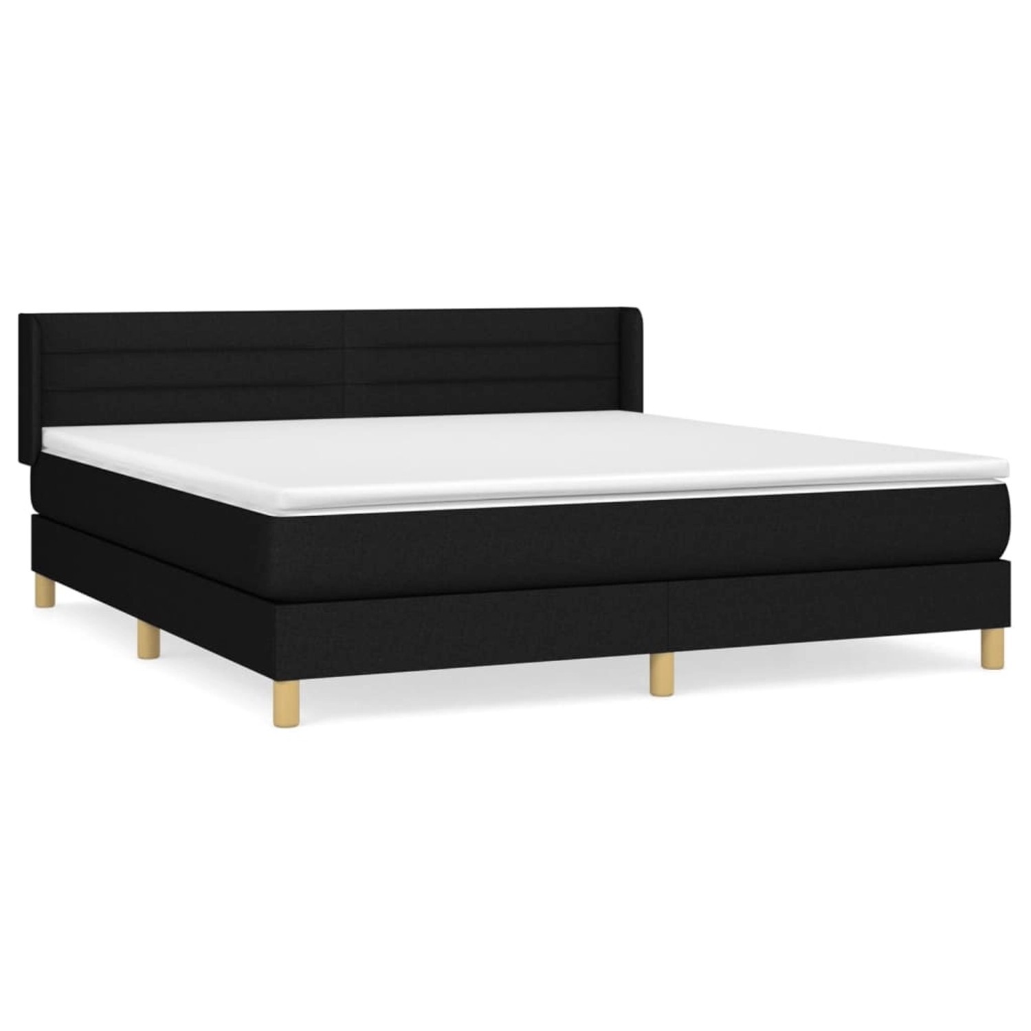 vidaXL Boxspringbett mit Matratze Schwarz 180x200 cm Stoff 3130371 vidaXL Boxspringbett mit Matratze Schwarz 180x200 cm Stoff 3130371 von VIDAXL