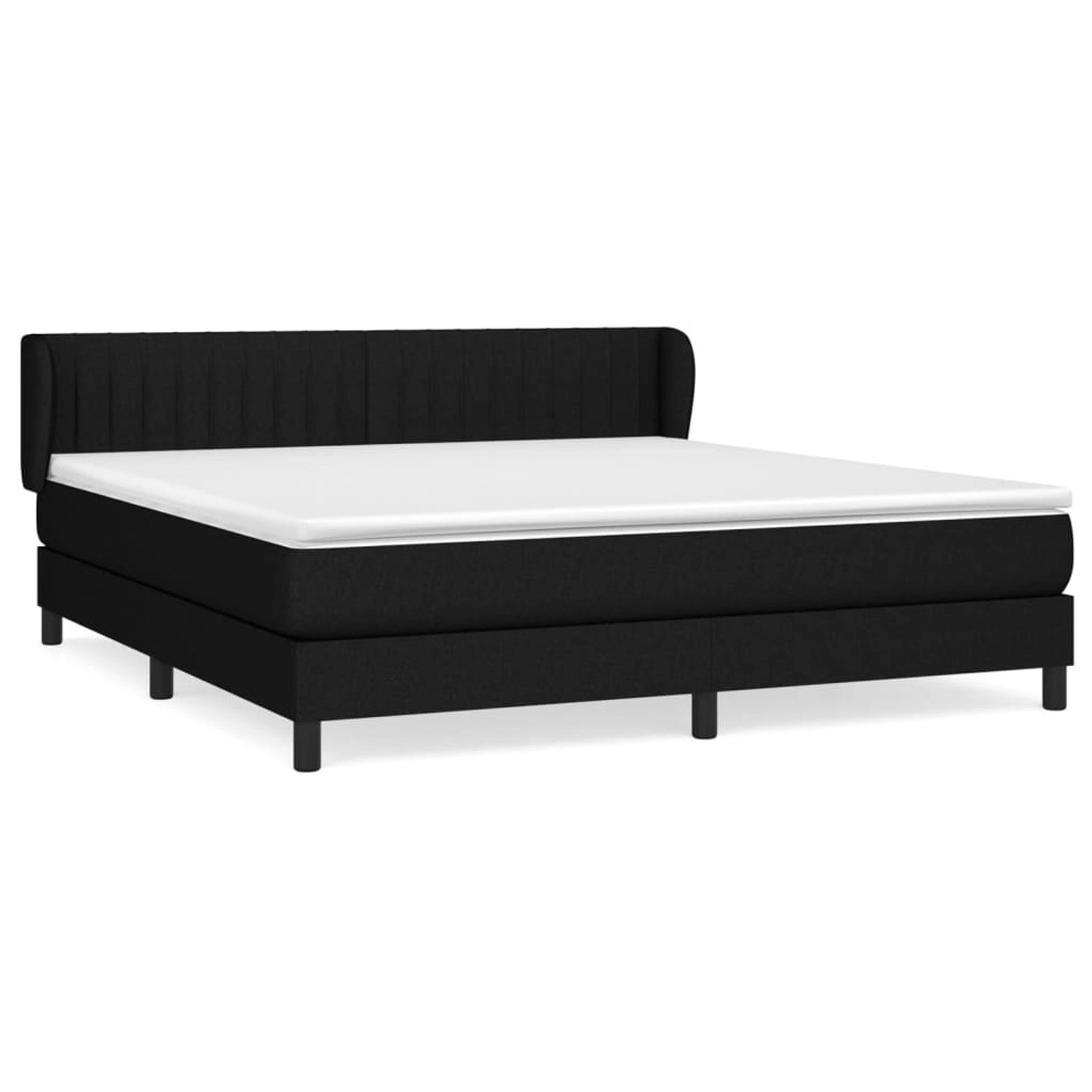vidaXL Boxspringbett mit Matratze Schwarz 180x200 cm Stoff1468091 vidaXL Boxspringbett mit Matratze Schwarz 180x200 cm Stoff1468091 von VIDAXL