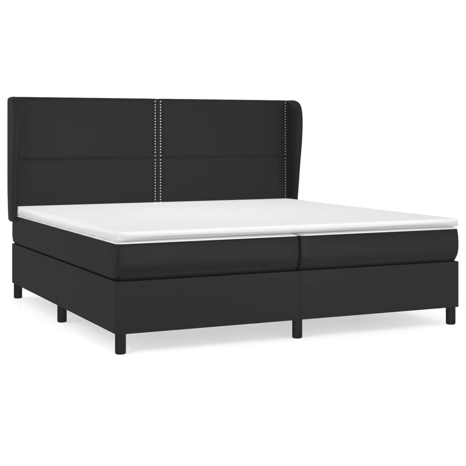 vidaXL Boxspringbett mit Matratze Schwarz 200x200 cm Kunstleder1466713 vidaXL Boxspringbett mit Matratze Schwarz 200x200 cm Kunstleder1466713 von VIDAXL