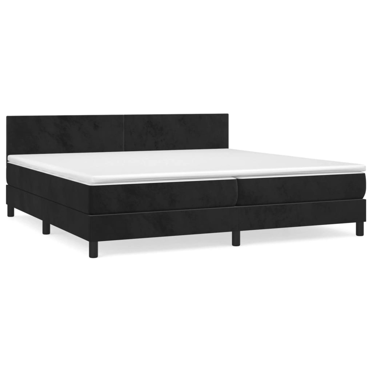 vidaXL Boxspringbett mit Matratze Schwarz 200x200 cm Samt1389871 vidaXL Boxspringbett mit Matratze Schwarz 200x200 cm Samt1389871 von VIDAXL