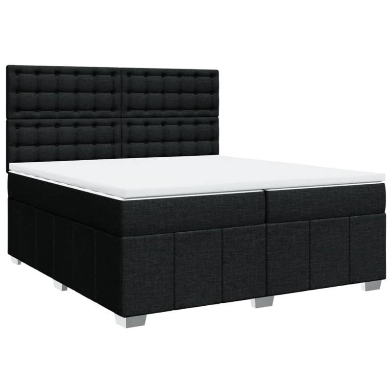 vidaXL Boxspringbett mit Matratze Schwarz 200x200 cm Stoff 3291791 vidaXL Boxspringbett mit Matratze Schwarz 200x200 cm Stoff 3291791 von VIDAXL