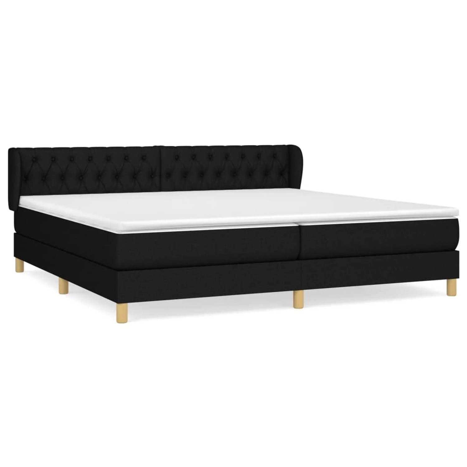 vidaXL Boxspringbett mit Matratze Schwarz 200x200 cm Stoff1372183 vidaXL Boxspringbett mit Matratze Schwarz 200x200 cm Stoff1372183 von VIDAXL