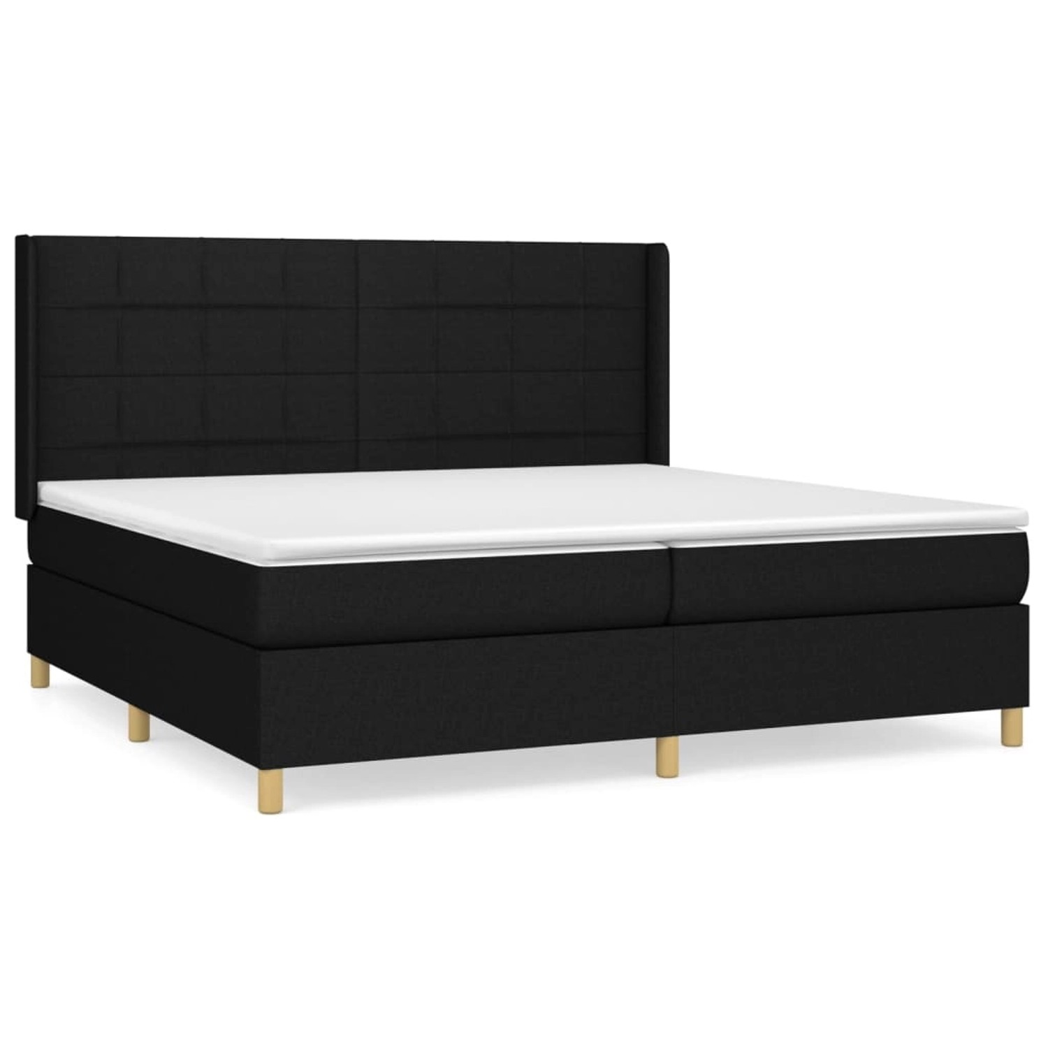 vidaXL Boxspringbett mit Matratze Schwarz 200x200 cm Stoff1380066 vidaXL Boxspringbett mit Matratze Schwarz 200x200 cm Stoff1380066 von VIDAXL