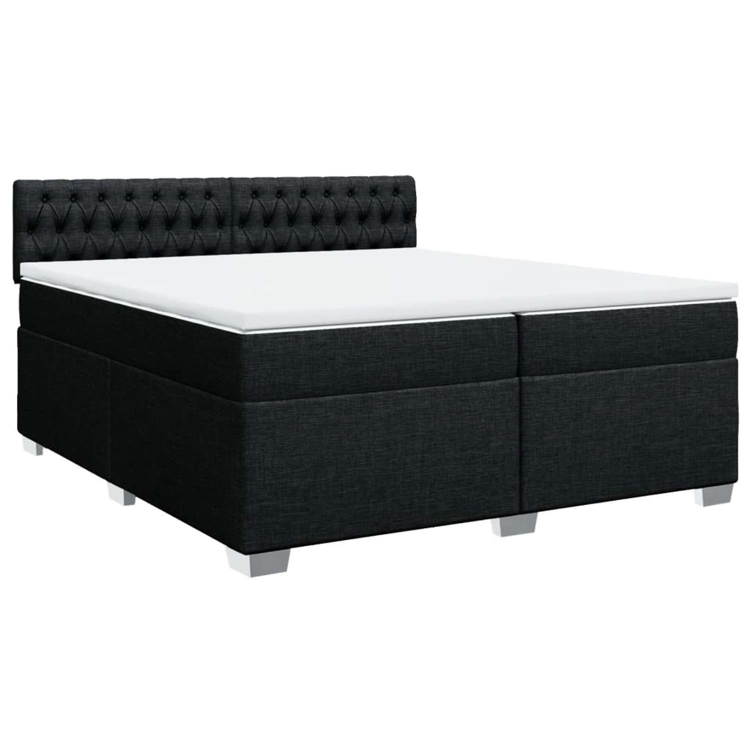 vidaXL Boxspringbett mit Matratze Schwarz 200x200 cm Stoff2105939 vidaXL Boxspringbett mit Matratze Schwarz 200x200 cm Stoff2105939 von VIDAXL